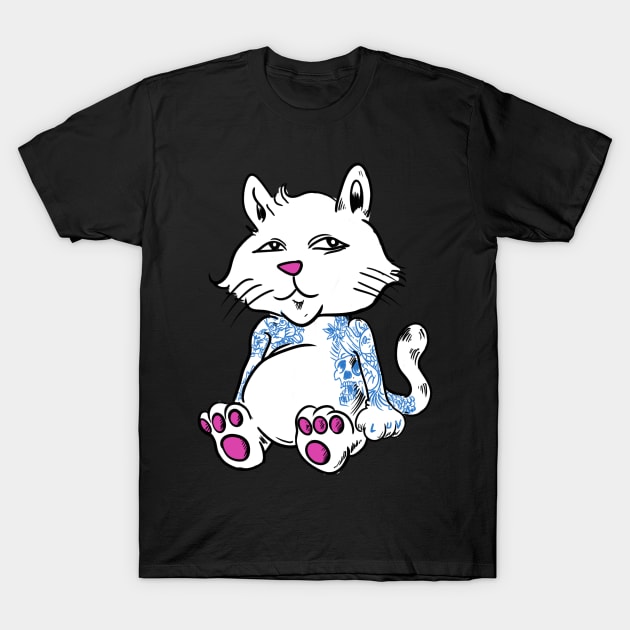 White Russian Kitty Kat T-Shirt by silentrob668